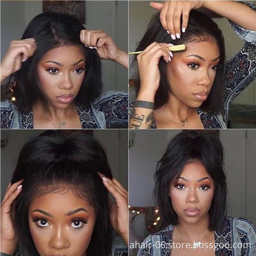 Wholesale cheap human baby hair front lace wigs,10-28 inches human hair wigs